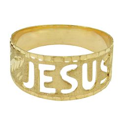 Anel em Ouro 18K Jesus - J02700126 - RDJ Joias
