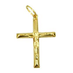 Cruz com Cristo Ouro 18K médio - J03100601 - RDJ Joias