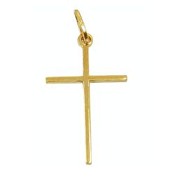 Pingente Cruz de Ouro 18k 750 Palito com 24.0mm - J03101009 - RDJ Joias