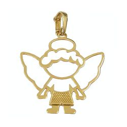 Pingente de Anjo em Ouro 18K - JPGR000722-9 - RDJ Joias