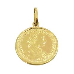 Medalha em Ouro 18K Moeda - JPGR001021-3 - RDJ Joias