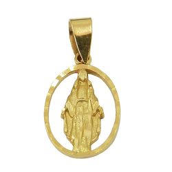 Medalha de Nossa Senhora das Graças em Ouro 18K - JPGR000321-2 - RDJ Joias