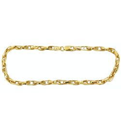 Pulseira de Ouro 18K Masculina Trançada 4.1g 3.8mm - JP001424-4 - RDJ Joias