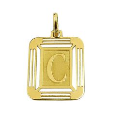 Pingente Medalha Letra C em Ouro 18K - J14500444 - RDJ Joias