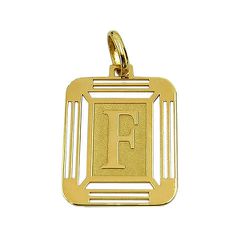 Pingente de Ouro 18K Letra F - J14500444 - RDJ Joias