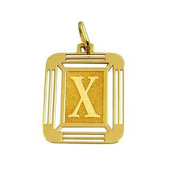 Letra X em Ouro 18K - J14500444 - RDJ Joias