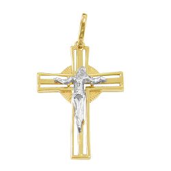Pingente Jesus Crucificado em ouro 18k - J06103084 - RDJ Joias