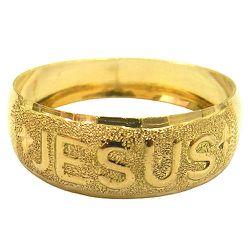 Anel Jesus em Ouro 18k - JRD06401027 - RDJ Joias