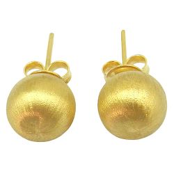 Brinco de Bola em Ouro 18K Fosca 8mm - J15301493 - RDJ Joias