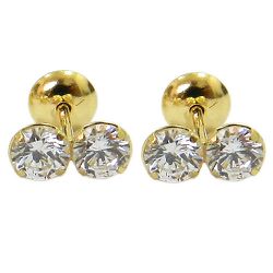 Brincos em Ouro 18K para Recém-nascido 0.6g 6.0mm - J00200167 - RDJ Joias