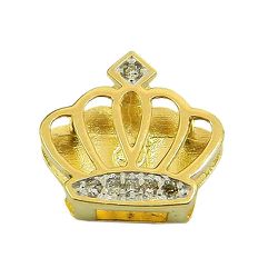 Pingente de Princesa Ouro 18K com 6 Brilhantes - J01501362 - RDJ Joias