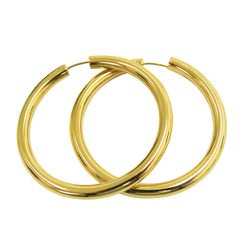 Brinco de Argola Modelo Africano em Ouro 18K 0750 - J01800121 - RDJ Joias