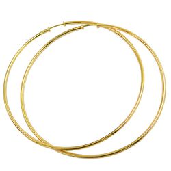 Argola Grande de Ouro 18K Modelo Africano - J01800164 - RDJ Joias