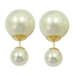 Brinco de Pérolas Brancas em Ouro 18K Dior - J02000446 - RDJ Joias