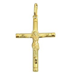 Pingente Jesus Crucificado de Ouro 18K 750 Grande - J03100928 - RDJ Joias