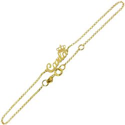 Pulseira Princesa com Nome Manuscrito em Ouro 18K - J05400499-0 - RDJ Joias