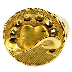 Anel Chapéu de Cowboy em Ouro 18K - J06103373 - RDJ Joias