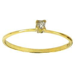 Anéis Solitários modelo Cartier ouro 18K com Diamante - J06201025 - RDJ Joias