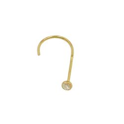 Piercing de Nariz em Ouro 18K com Brilhante - J10200507 - RDJ Joias