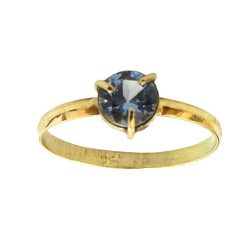 Anel Baby de Ouro 18K com Pedra Azul - J11000225 - RDJ Joias