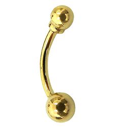 Piercing de bolinha em Ouro 18K para umbigo - J12800248 - RDJ Joias