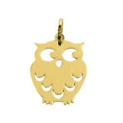 Pingente de Coruja em Ouro 18K - J14500236 - RDJ Joias