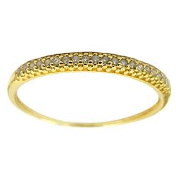 Anel Feminino de Ouro 18K cravejado com 21 Brilhantes - J15100238 - RDJ Joias