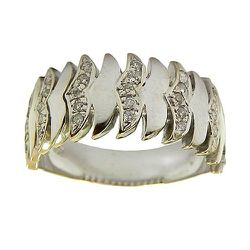 Anéis em Ouro Branco com Brilhantes - JAR000115-2 - RDJ Joias