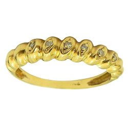 Anel Aparador em Ouro 18K com 6 Brilhantes - JAR000822-4 - RDJ Joias