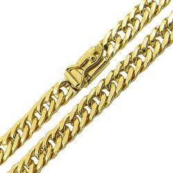 Cordão Masculino Groumet em Ouro 18K Maciço 60cm - JC0002239 - RDJ Joias