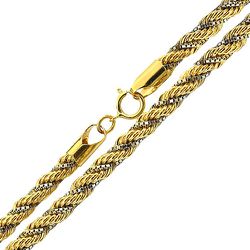 Cordão Masculino de Ouro 18K Trancilin 60cm - JC001559-3 - RDJ Joias