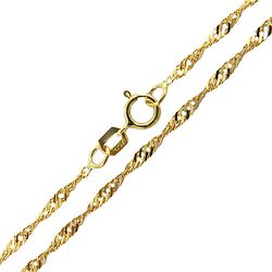 Cordão de Ouro 18K Feminino Modelo Singapura 45cm - JC001623 - RDJ Joias