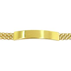 Pulseira de Chapa para Adulto em Ouro 18K Design Italiano - JP0004211-7 - RDJ Joias