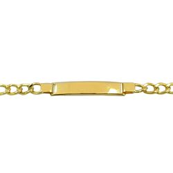 Pulseira Elo Grumet com Placa Ouro 18K 7.2g - jp001127-2 - RDJ Joias