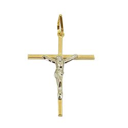 Pingente de Crucifixo com Cristo em Ouro 30.7x18,7mm - JPGR000151-0 - RDJ Joias