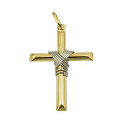 Pingente em Ouro 18K Crucifixo Médio - JPGR000152-0 - RDJ Joias