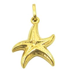 Pingente Estrela do Mar em Ouro 18K - JPGR000622-1 - RDJ Joias