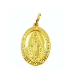 Pingente de Ouro Maria Concebida Pequena 10.0mm - J03100158 - RDJ Joias