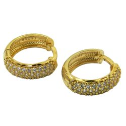 Argolinha de Ouro 18k Pavê com Zircônias - J03002406 - RDJ Joias