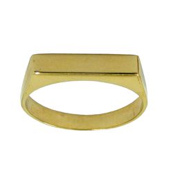 Anel em Ouro 18k Chapa Forrado - J10801893 - RDJ Joias