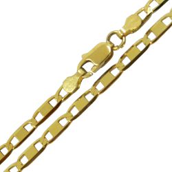 Corrente de Ouro Chapada Masculina 2.8x0.5mm - J048005998-3 - RDJ Joias