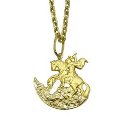 Pingente em Ouro 18k de São Jorge com 2.1g 36.0mm - J03100434 - RDJ Joias