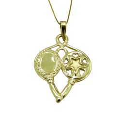 Pingente em Ouro 18k Iemanjá com Oxum 5.0g 37.0mm - JPGR0080025-1 - RDJ Joias