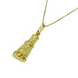 Pingente em Ouro 18k Símbolo Orixá Omulu 2.1g 21mm - JPGR0080022-1 - RDJ Joias
