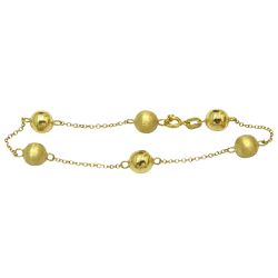 Pulseira de Ouro 18k Feminina 6 Bolas de 7.0mm 4.7g - J018800073 - RDJ Joias