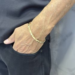 Pulseira de Ouro 18K Masculina com Trava 17.3 5.6mm - J0610174317-6 - RDJ Joias