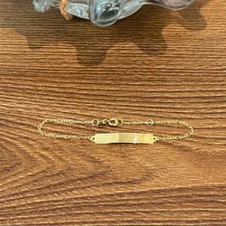 Pulseirinha em Ouro 18K Recém-Nascido 1.0g 13.0cm - J00300022 - RDJ Joias