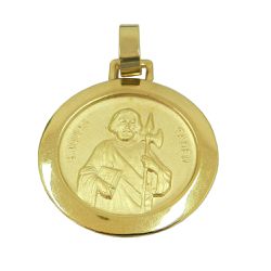 Pingente Medalha de São Judas Tadeu em Ouro 18k - RDJ0300154-6 - RDJ Joias