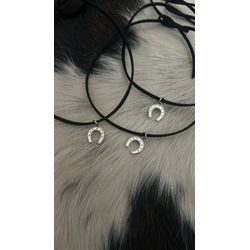 Choker courinho Ferradura - Courinho Preto - REALEZA COUNTRY