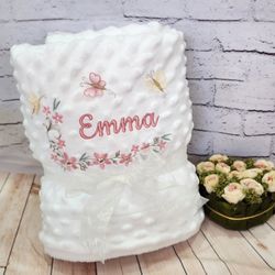 Cobertor para bebê personalizado com bordado - MAN... - Reart Baby